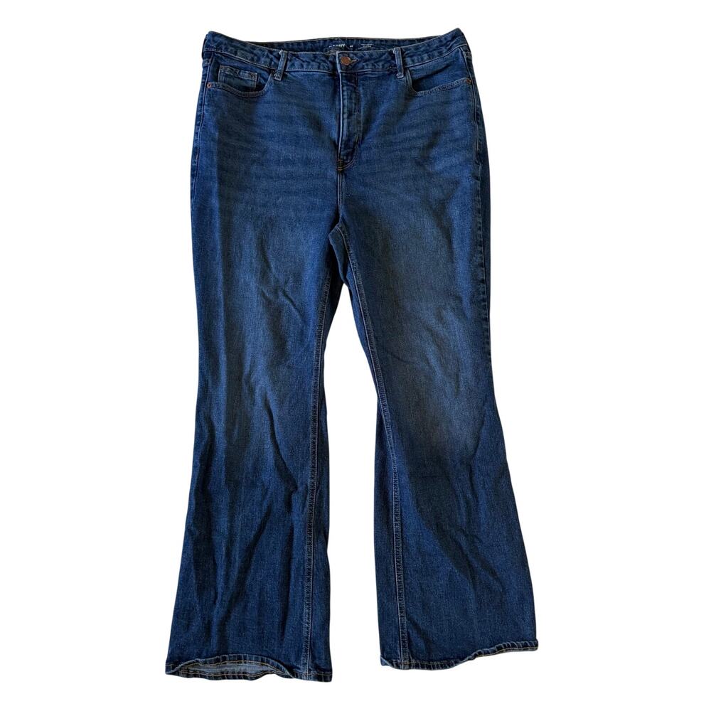 Old Navy High Rise Dark Wash Flare Jeans Plus Size 20 Stretch